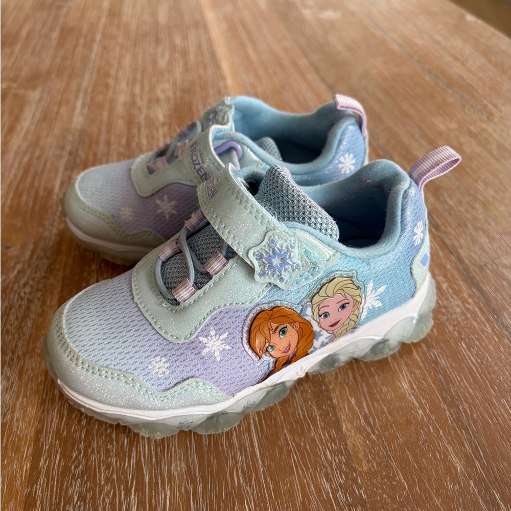 Frozen Kids Light Blue and Purple Shoes